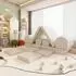 Home Deluxe Spielsofa LIV mit Stapelsteinen, Cord, beige