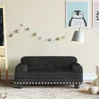 vidaXL Kindersofa Schwarz 70x45x30 cm Samt