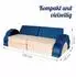 Relaxdays Kinder-Spielsofa modular, 10-tlg., Samt, blau, 150x47x65cm