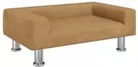 vidaXL Kindersofa Braun 70x45x26,5 cm Samt