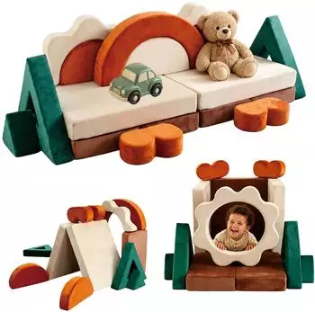 Relaxdays Kinder-Spielsofa modular XXL, 18-teilig (10054348_0)