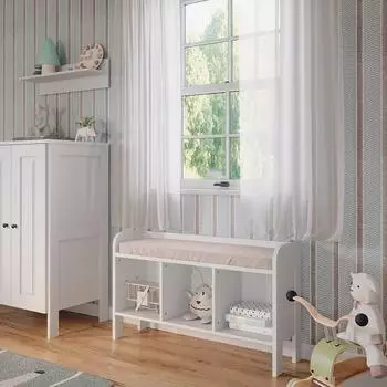 VitaliSpa Ajaton Kindersitzbank, wei&szlig;, 107,2x63,8cm (50165)