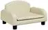 vidaXL Kindersofa Kunstleder, creme, 50x40x30cm