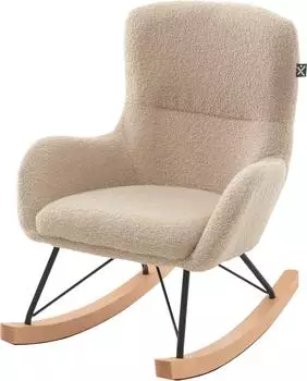 Vipack Rocky Schaukelstuhl Kinder, Bouclé beige (RKST0506)