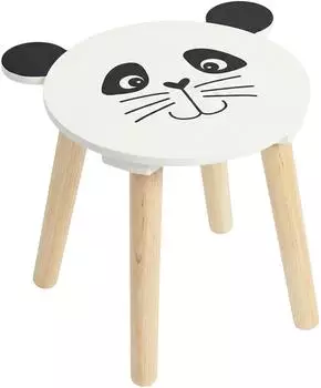 Home & styling collection Kinderhocker SAFARI aus Holz mit Tiermotiv, 28cm