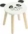Home & styling collection Kinderhocker SAFARI aus Holz mit Tiermotiv, 28cm