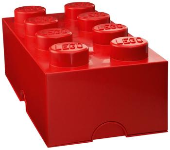 LEGO Aufbewahrungsstein 8 Noppen - rot