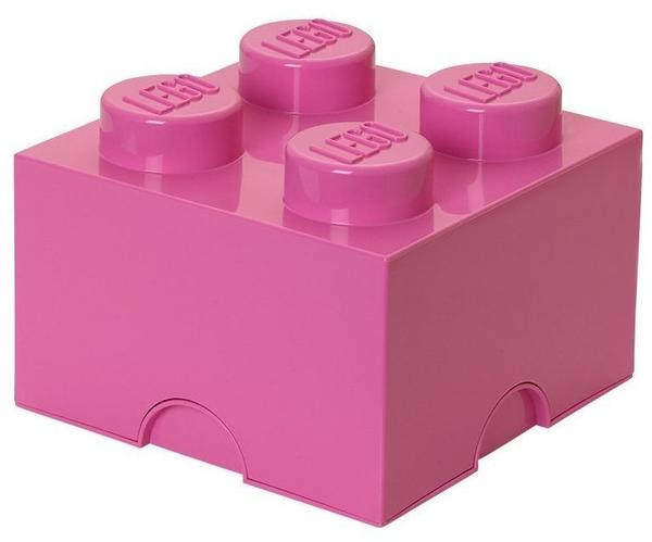 LEGO Aufbewahrungsstein mit 4 Noppen - pink
