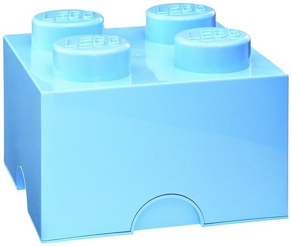 LEGO Aufbewahrungsstein mit 4 Noppen - hellblau