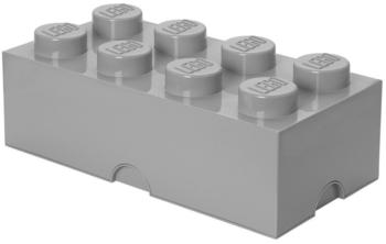 LEGO Aufbewahrungsstein 8 Noppen - steingrau