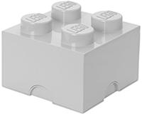 LEGO Aufbewahrungsbox "Brick 4" in Grau - (B)25 x (H)18 x (T)25 cm