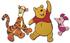 Dinico Wandfigurenset 3-teilig Winnie the Pooh