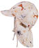 Sterntaler Schirmmütze Zootiere mit Nackenschutz (1512431) beige