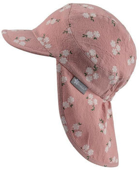 Sterntaler Schirmmütze Blüten mit Nackenschutz (1412411) rosa