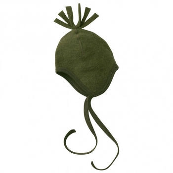 Engel Natur Baby M&uuml;tze Wollfleece (575450) SchilfMelange