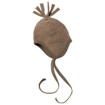 Engel Natur Baby M&uuml;tze Wollfleece (575450) WalnussMelange