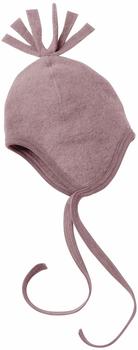 Engel Natur Baby M&uuml;tze Wollfleece (575450) RosenholzMelange