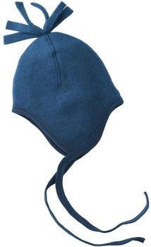 Engel Natur Baby M&uuml;tze Wollfleece (575450) blue melange