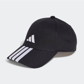 Adidas 3-Streifen New Logo Baseball Kappe Black/White (JG1072)