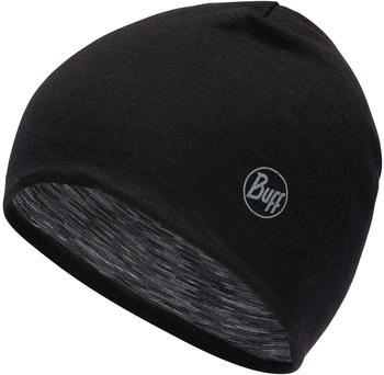 Buff Merino Lightweight Reversible Mütze Schwarz-Graphit Multistripes (123325.999.10.00)