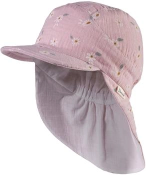 Sterntaler Mädchen Schirmmütze mit Nackenschutz Gänseblumen samtrosa (1412412-749)