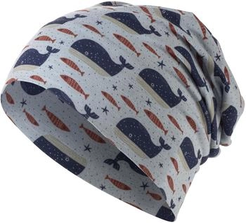 Sterntaler Beanie Wale graublau Slouch Junge (1622430-318)