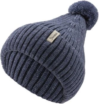 Sterntaler Mädchen Junge Strickmütze melange mittelblau (4712420-365)