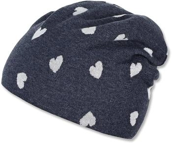 Sterntaler Mädchen Beanie blau melange Slouch (4412105-306)