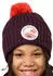 Jack Wolfskin Pompom Badge Beanie Kids Wintermütze Kinder purple amaranth (1911751_I0116)
