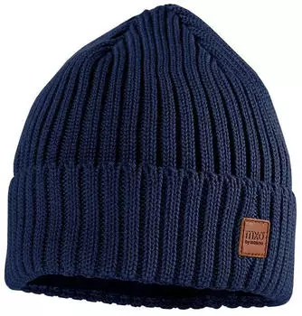 Maximo Kid's mit Rippe Umschlagrand mit Futter navy