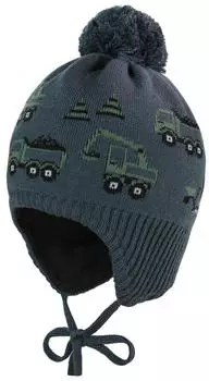 Maximo Mini Boy's mit Pompon und Band dark slate