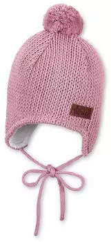 Sterntaler Kid's Strick Pompon mattrosa