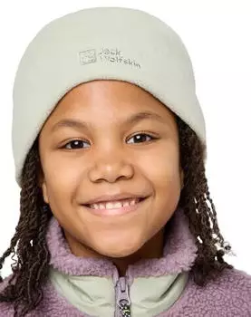 Jack Wolfskin Real Stuff Beanie Kids Winterm&uuml;tze Kinder One Size green mint leaf (1910362_4137)