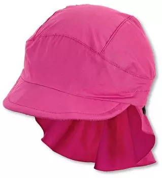 Sterntaler Kid's Peak with neck protection Uni Cap magenta