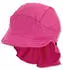 Sterntaler Kid's Peak with neck protection Uni Cap magenta