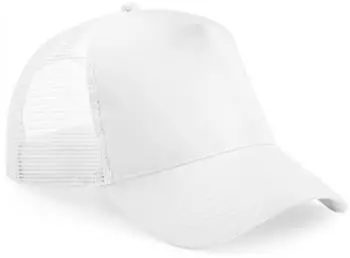 Beechfield Baseball Cap Junior Snapback Trucker wei&szlig;