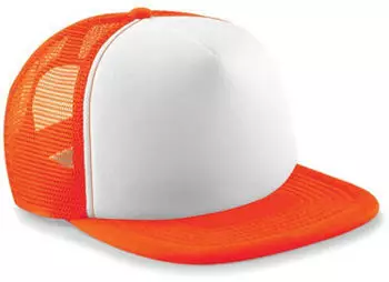 Beechfield Vintage Snapback Trucker Cap (B645B) orange/wei&szlig;