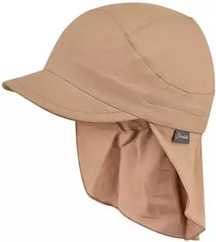 Sterntaler Kid's Peak with neck protection Uni Cap taupe