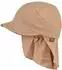 Sterntaler Kid's Peak with neck protection Uni Cap taupe