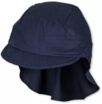 Sterntaler Kid's Peak with neck protection Uni Cap marine