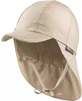 Sterntaler Kid's Peak with neck protection Uni Cap beige