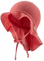 Sterntaler 1512536-835, Sterntaler Musselin-Sonnenhut mit Nackenschutz pink