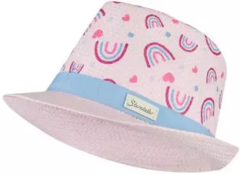 Sterntaler Kid's Strohhut Regenbogen Hut puderrosa