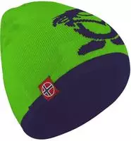 Trollkids Wende-Beanie "Troll" in Dunkelblau/ Hellgr&uuml;n, Gr&ouml;&szlig;e 48-52 cm,