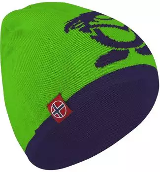 Trollkids Kid's Troll Beanie navy/brightgreen