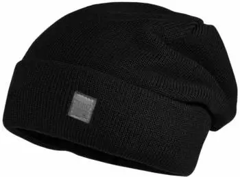 Maximo Kid's Beanie mit Umschlag black