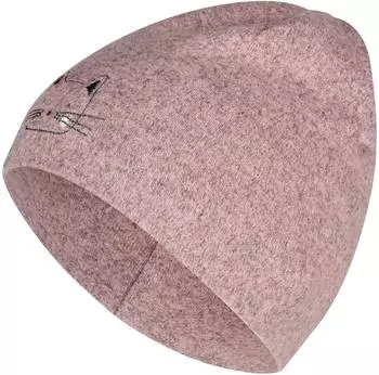 Sterntaler Kid's Beanie Katze rosamelange