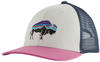 Patagonia Kids' Trucker Hat fitz roy/bison white/marble pink