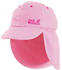 Jack Wolfskin Desert Sun Hat Kids hot pink checks