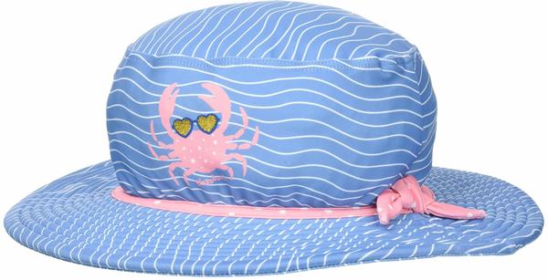 Playshoes Baby Sun Hat Crab blue/pink